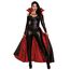 Dreamgirl Erwachsenenkostüm Vampir für Damen, moderner Gothic-Stil, weiblicher Vampir, Prinzessin der Dunkelheit, Halloween-Kostüm, Schwarz/Rot, S