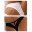ohyeahlady String Tanga Damen Sexy Dessous 2er Pack Spitze Niedrige Taille Erotisch Slips Große Größen Thong Frauen Bikini Hipster Pantys Unterwäsche Unterhosen schwarz+weiß,XXL
