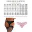 ohyeahlady String Tanga Damen Sexy Dessous Spitze Tangas Set Niedrige Taille Erotisch Slips Große Größen Thong Frauen Bikini Hipster Pantys Unterwäsche Unterhosen Schwarz+Weiß+Rosa,XXL