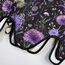 Scarlet Darkness Bustier-Top für Damen, Renaissance-Blumenmuster, Schnürung, Bodyshaper, Korsett mit Reißverschluss, Schwarze Pusteblume, 6