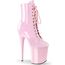 Pleaser Damen FLAMINGO-1020 Plateau High Heels Stiefelette Lack Baby Pink 40 EU