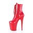 Pleaser Damen FLAMINGO-1020 Plateau High Heels Stiefelette Lack Rot 35 EU