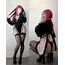 KORURACLUB Cosplay Sexy Bunny Outfit Schwarze Cosplay Dessous für Damen Tierkostüme Bunny Bodysuit (XS-M)