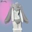 KORURACLUB Cosplay Sexy Bunny Outfit Grau Cosplay Dessous für Damen Tierkostüme Bunny Bodysuit (XS-M)