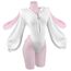 KORURACLUB Cosplay Sexy Bunny Outfit Weiß Cosplay Dessous für Damen Tierkostüme Bunny Bodysuit (L-XL)
