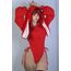 KORURACLUB Cosplay Sexy Bunny Outfit Cosplay Dessous für Damen Tierkostüme Bunny Bodysuit (Rot, XS-M)