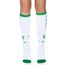 LEG AVENUE Damen Kniestrümpfe auf Pflanzenbasis. Strumpfhose, weiß/grün, Einheitsgröße