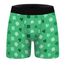 Aueyan, Grüne Unterwäsche für Herren, Boxershorts, St. Pattys Day, Kostüm Patrick's Day-Geschenke für Herren, Ehemann, Freund, Glückskleeblatt, Bedruckt, Niedlich, Cool, Lustig
