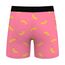 Aueyan, Lustige Unterwäsche für Herren, Boxershorts, Neuartige Boxershorts, Grafische Shorts, 3D-Druck, Kühlende Unterwäsche, Hot Pink, Größe L