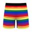 Aueyan, Pride Unterwäsche für Herren, Boxershorts, Bunt, Regenbogen-Unterwäsche, Gestreifte Boxershorts, Batikunterhose, Lustiges Herren-Accessoire, Lustige Unterhose