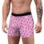 Aueyan, Valentins-Boxershorts für Herren, Rosa Herz-Boxershorts, Lustiges Valentinstagsgeschenk, Niedlich, Unterwäsche, Slip, Unterhose, Pyjama, XXL