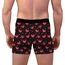 Aueyan, Valentins-Boxershorts für Herren, Lustiges Valentinstagsgeschenk für Ihren Freund, Ehemann, Lustiger Herzdruck, Größe XXL