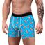 Aueyan, Lustige Geschenke Herren-Unterwäsche, Slips, Neuheit, Boxershorts, Blaue Unterwäsche für Ehemann, Freund, Popcorn-Filmliebhaber, Geschenkideen, Süßes Zubehör, Größe L
