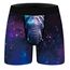 Aueyan, Herren-Unterwäsche, Lustige Boxershorts für Herren, Blaue Galaxie, Elefant, Boxerunterwäsche mit lustigem Tierdruck, Verrücktes Gag-Geschenk für Mann