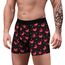 Aueyan, Valentins-Boxershorts für Herren, Lustiges Valentinstagsgeschenk für Ihren Freund, Ehemann, Lustiger Herzdruck, Größe XXL