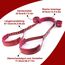 Sex Spielzeug für Die Paare Extrem Hart BDSM Bondage - Offenes Bein Fesseln Handschellen für Sexspiele, Sex Toys Bondageset Fessel Set Anfänger (Rot)