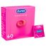 Durex Pleasure Me Kondome – Mit Noppen & Rippen, anatomischer Easy-On-Form & mit viel Silikongleitgel befeuchtet – 40 Kondome (1er Pack)