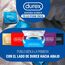 Durex Invisible Kondome – Kondome extra dünn für intensives Empfinden beim gemeinsamen Liebesspiel Extra Lubricated, Schwarz, Stück, (Pack of 24)