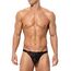 Mauro Kane Herren String Tanga Männer Sexy Spitze Strings Transparent G-String Unterwäsche Weich und Atmubgsaktiven Schwarz XXL