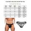 comeondear Herren String Tanga Transparent Mesh Unterhosn Mini Slips Große Größen Sexy Unterwäsche für Mann Sissy Höschen mit Pouch Dessous Reizwäsche Gay Mens Underwear Hipster Jockstrap Schwarz,L
