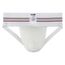 GYM Herren 7,6 cm breites Band, klassischer athletischer Supporter, Weiss/opulenter Garten, XX-Large