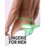 ohyeahlady Herren String Tanga Netz Slip Sexy Unterwäsche Große Größen Dessous Mesh Unterhose Transparent Thong T-Back Unterhose Elastizität G-String Low Rise Höschen Atmungsaktive Grün S