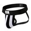 JOCKLAND Herren Strap、Jock Straps Male Underwear、Jockstraps for Men、Athletic Supporter、mesh、vasectomy, schwarz und weiß, X-Large