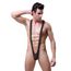 VemeFufu Sexy Herren String Borat Mankini Badeanzug, Outfit für Männer, Einheitsgröße, A schwarz., One size