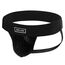 Herren Jock Strap, Wide Band Mesh Male Unterwäsche Jockstrap Competitive Athletic Supporter for Gym Vasektomy Rugby Marathon, Schwarz, X-Large