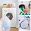 2 Stück Wäschesack, Mesh Wäschenetz für Waschmaschine Wäschebeutel für Waschmaschine Wäschesäcke mit Kordelzug für Mäntel,Plüschtiere,Bluse,Unterwäsche,BH,Socken usw(2L)