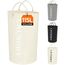 Lifewit Wäschekorb 115 L, X-Large Wäschekorb, faltbare Wäschesäcke mit Softgriff, Wäschesortierbox für Wohnung, Wohnheim und Wohnwagen, weiß
