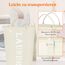 Lifewit Wäschekorb 90 L, großer Wäschekorb, faltbare Wäschesäcke mit Softgriff, Wäschesortierbox für Wohnung, Wohnheim und Wohnwagen, weiß