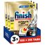 Finish Ultimate Plus Infinity Shine Citrus Spülmaschinentabs – Geschirrspültabs für intensive Reinigung, Fettlösekraft und Glanz mit Schutzschild – 315 Finish Caps (3x105 Caps)