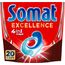 Somat Excellence 4in1 Caps (20 Caps), schnellauflösende Spülmaschinentabs, Somat Caps für exzellente Reinigung & Glanz sogar im Eco-Programm & bei niedrigen Temperaturen