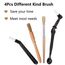 Kaffee Bürsten Set Professionelle Kaffee Pinsel Espresso Bürsten Set Enthalten Holz Kaffeemühle Maschine Reinigungsbürste und Nylon Barista Reinigungspinsel für Kaffeemaschine Group Kopf (8)