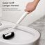HAMITOR Toilettenbürste WC Bürsten Set: Tiefenreinigung Klobürste mit Randreiniger- Flexible Klobürstenhalter für Badezimmer und Gäste-WC Stehen Nachhaltige Toilet Brush-Weiß