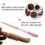Kaffee Bürsten Set Professionelle Kaffee Pinsel Espresso Bürsten Set Enthalten Holz Kaffeemühle Maschine Reinigungsbürste und Nylon Barista Reinigungspinsel für Kaffeemaschine Group Kopf (5)