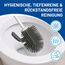 Rival 2er-Set WC-Randreiniger-Bürste mit Noppen – Toilettenbürste mit flexiblem Kopf & Anti-Haft-TPE-Borsten – Klobürste für gründliche Reinigung unter dem Rand – weiß