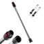 Verlängerungsrohr für Dyson Saugrohr V11 Kompatibel mit Dyson Rohr V15 V 11 V10 V8 V7, Starres Teleskoprohr, V10 Ersatzteile Verlängerungsstange mit Zwei 2-in-1-Bürsten, Silber
