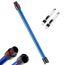 Verlängerungsrohr für Dyson Rohr V11 Kompatibel mit Dyson Saugrohr V15 V 11 V10 V8 V7, Starres Teleskoprohr, V10 Ersatzteile Verlängerungsstange mit Zwei 2-in-1-Bürsten, Blau