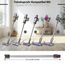 Verlängerungsrohr für Dyson Saugrohr V11 Kompatibel mit Dyson Rohr V15 V 11 V10 V8 V7, Starres Teleskoprohr, V10 Ersatzteile Verlängerungsstange mit Zwei 2-in-1-Bürsten, Silber