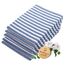 ZOLLNER 5er Set Geschirrtücher Baumwolle in 50x70 cm - saugstarke und langlebige Küchentücher - waschbar bis 60°C – in blau gestreift- Gastronomiequalität - Oeko Tex® Zertifiziert