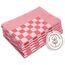 ZOLLNER 6er Set Geschirrtücher Baumwolle in 65x65 cm - extrem saugstarke und robuste Küchentücher - waschbar bis 60°C – in rot kariert - Gastronomiequalität - Oeko Tex® Zertifiziert