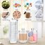 3er Set Kosmetik Organizer – Wattepads Spender & Wattestäbchen Behälter mit Deckel – Transparente Acryl Aufbewahrungsbox für Schminktisch, Badezimmer & Schlafzimmer – Make-up Aufbewahrungssystem