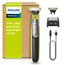 PHILIPS OneBlade 360 Face - elektrischer Rasierer & Trimmer, 2x 360 Klingen, verstellbarer 5-in-1-Trimmaufsatz, Nass- & Trockenrasur, Akku-USB, fürs Gesicht (QP2734/30)