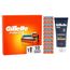 Gillette Fusion 5 Rasierklingen und Bartpflege Set für Rasierer, 10 Ersatzklingen für Nassrasierer Herren + Gillette PRO Sensitive Rasierschaum 175 ml, Geschenk für Männer
