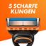Gillette Fusion 5 Rasierklingen und Bartpflege Set für Rasierer, 10 Ersatzklingen für Nassrasierer Herren + Gillette PRO Sensitive Rasierschaum 175 ml, Geschenk für Männer