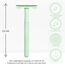 Bambaw Rasierhobel Metall mit 5 Scharfen & Rostfreien Rasierklingen aus Schwedischem Edelstahl, Rasier Hobel Wiederverwendbar & Sicher, Für Eine Präzise & Sanfte Rasur (Mint-Grün)