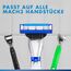 Gillette Mach3 Turbo Rasierklingen für Männer, 12 Original Gillette Ersatzklingen, Klingen für Herren mit Gleitstreifen für ein sanftes Gleiten und Klingenbeschichtung