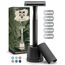 ANYMALE® Rasierhobel Herren - Set mit Ständer, Klingenschutz und 5 Rasierklingen - Rasierer Herren Nass - Safety Razor Black Edition
